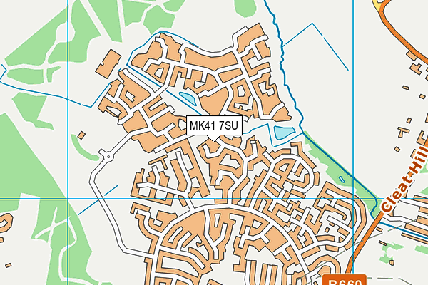 MK41 7SU map - OS VectorMap District (Ordnance Survey) MK41 7SU map - OS VectorMap District (Ordnance Survey)