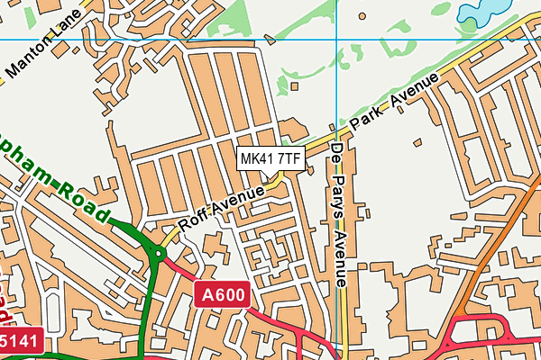 MK41 7TF map - OS VectorMap District (Ordnance Survey) MK41 7TF map - OS VectorMap District (Ordnance Survey)