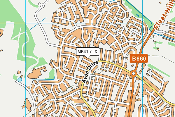 MK41 7TX map - OS VectorMap District (Ordnance Survey) MK41 7TX map - OS VectorMap District (Ordnance Survey)