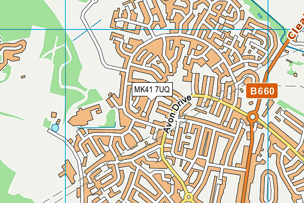 MK41 7UQ map - OS VectorMap District (Ordnance Survey) MK41 7UQ map - OS VectorMap District (Ordnance Survey)