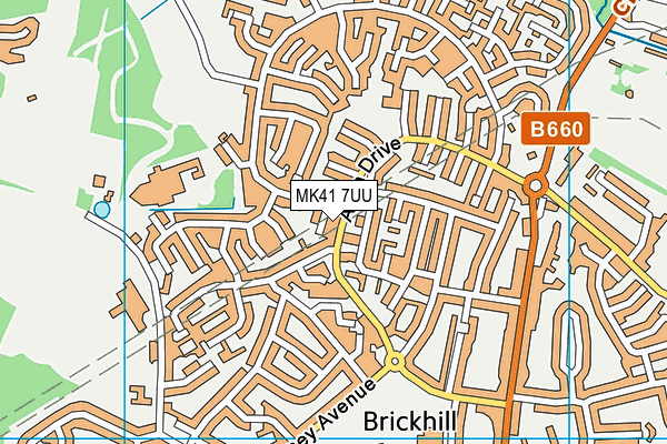 MK41 7UU map - OS VectorMap District (Ordnance Survey) MK41 7UU map - OS VectorMap District (Ordnance Survey)