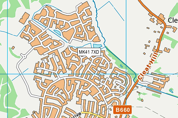 MK41 7XD map - OS VectorMap District (Ordnance Survey) MK41 7XD map - OS VectorMap District (Ordnance Survey)