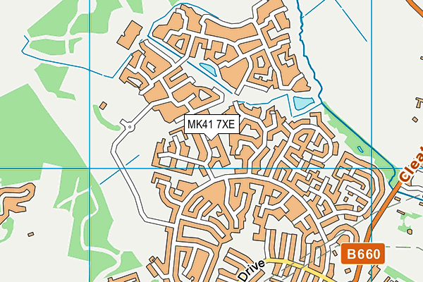 MK41 7XE map - OS VectorMap District (Ordnance Survey) MK41 7XE map - OS VectorMap District (Ordnance Survey)