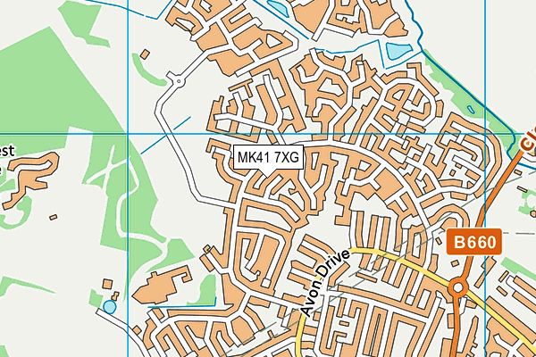 MK41 7XG map - OS VectorMap District (Ordnance Survey) MK41 7XG map - OS VectorMap District (Ordnance Survey)