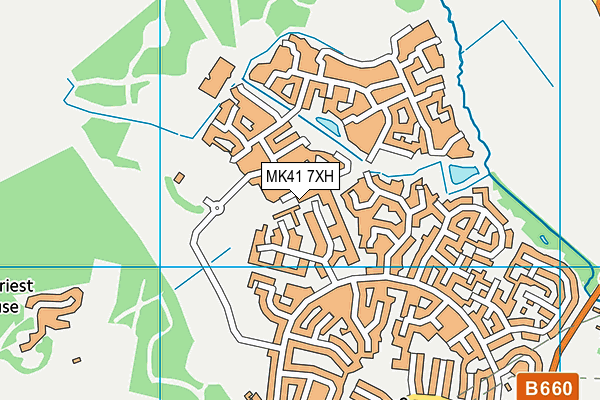 MK41 7XH map - OS VectorMap District (Ordnance Survey) MK41 7XH map - OS VectorMap District (Ordnance Survey)