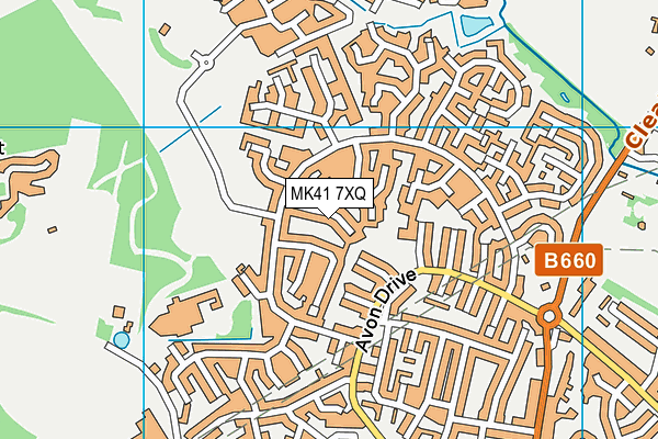 MK41 7XQ map - OS VectorMap District (Ordnance Survey) MK41 7XQ map - OS VectorMap District (Ordnance Survey)