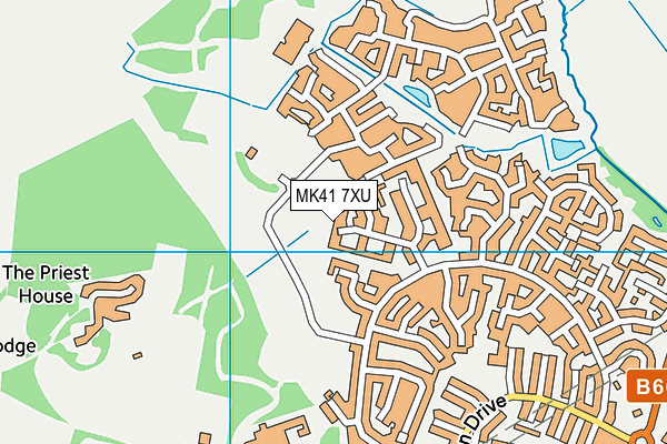 MK41 7XU map - OS VectorMap District (Ordnance Survey) MK41 7XU map - OS VectorMap District (Ordnance Survey)