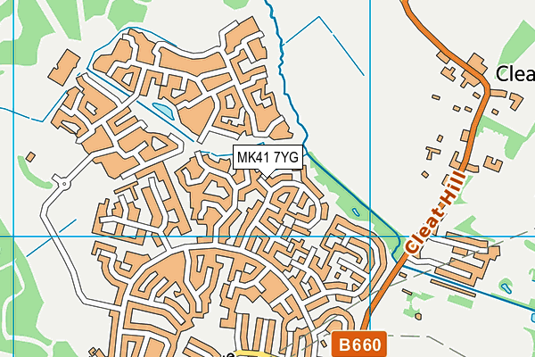 MK41 7YG map - OS VectorMap District (Ordnance Survey) MK41 7YG map - OS VectorMap District (Ordnance Survey)