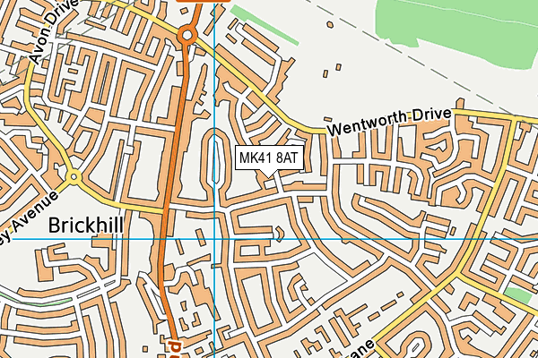 MK41 8AT map - OS VectorMap District (Ordnance Survey) MK41 8AT map - OS VectorMap District (Ordnance Survey)