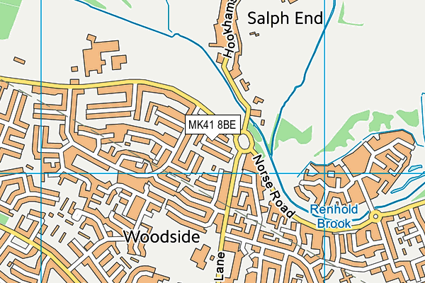 MK41 8BE map - OS VectorMap District (Ordnance Survey) MK41 8BE map - OS VectorMap District (Ordnance Survey)
