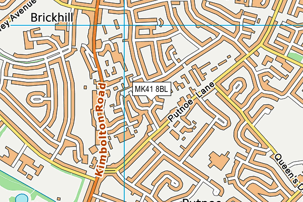 MK41 8BL map - OS VectorMap District (Ordnance Survey) MK41 8BL map - OS VectorMap District (Ordnance Survey)