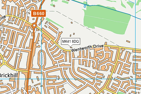 MK41 8DQ map - OS VectorMap District (Ordnance Survey) MK41 8DQ map - OS VectorMap District (Ordnance Survey)