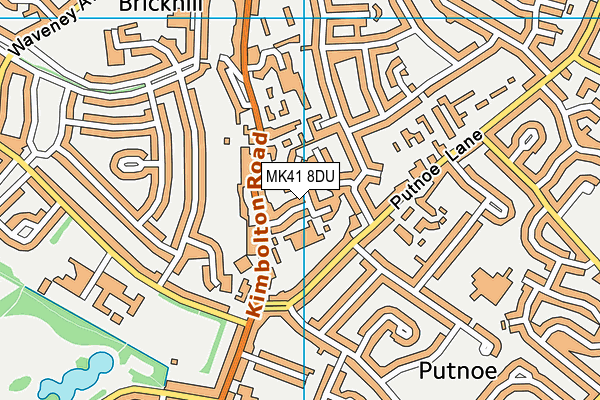 MK41 8DU map - OS VectorMap District (Ordnance Survey) MK41 8DU map - OS VectorMap District (Ordnance Survey)