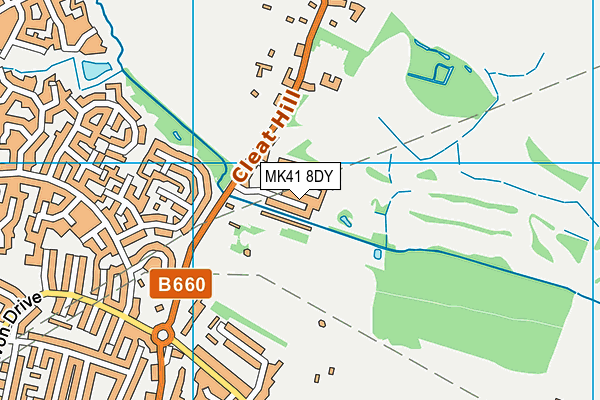 MK41 8DY map - OS VectorMap District (Ordnance Survey) MK41 8DY map - OS VectorMap District (Ordnance Survey)