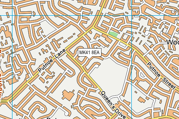 MK41 8EA map - OS VectorMap District (Ordnance Survey) MK41 8EA map - OS VectorMap District (Ordnance Survey)