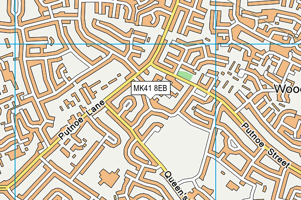 MK41 8EB map - OS VectorMap District (Ordnance Survey) MK41 8EB map - OS VectorMap District (Ordnance Survey)