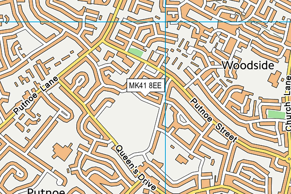 MK41 8EE map - OS VectorMap District (Ordnance Survey) MK41 8EE map - OS VectorMap District (Ordnance Survey)