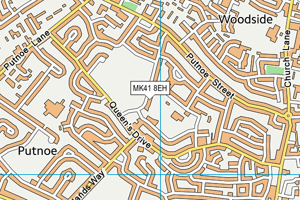 MK41 8EH map - OS VectorMap District (Ordnance Survey) MK41 8EH map - OS VectorMap District (Ordnance Survey)