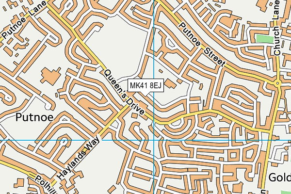 MK41 8EJ map - OS VectorMap District (Ordnance Survey) MK41 8EJ map - OS VectorMap District (Ordnance Survey)