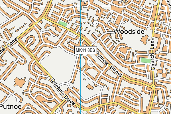 MK41 8ES map - OS VectorMap District (Ordnance Survey) MK41 8ES map - OS VectorMap District (Ordnance Survey)