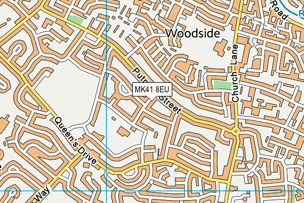 MK41 8EU map - OS VectorMap District (Ordnance Survey) MK41 8EU map - OS VectorMap District (Ordnance Survey)