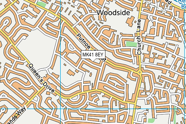 MK41 8EY map - OS VectorMap District (Ordnance Survey) MK41 8EY map - OS VectorMap District (Ordnance Survey)