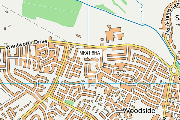 MK41 8HA map - OS VectorMap District (Ordnance Survey) MK41 8HA map - OS VectorMap District (Ordnance Survey)