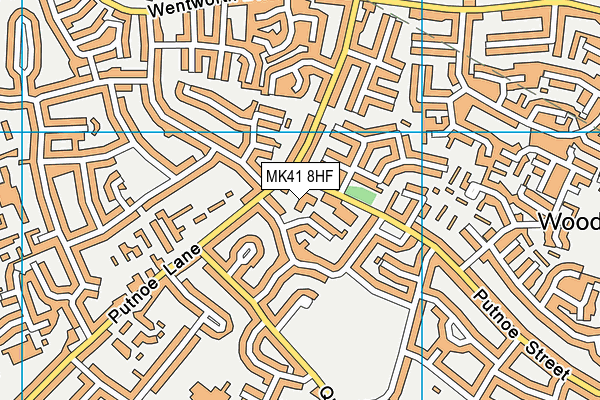 MK41 8HF map - OS VectorMap District (Ordnance Survey) MK41 8HF map - OS VectorMap District (Ordnance Survey)