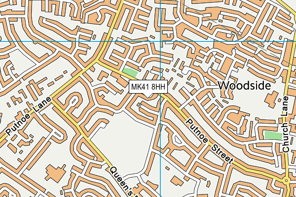 MK41 8HH map - OS VectorMap District (Ordnance Survey) MK41 8HH map - OS VectorMap District (Ordnance Survey)