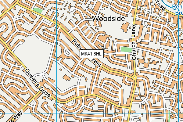 MK41 8HL map - OS VectorMap District (Ordnance Survey) MK41 8HL map - OS VectorMap District (Ordnance Survey)