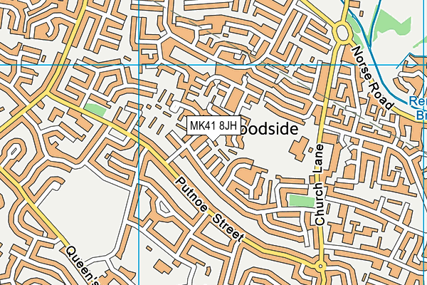 MK41 8JH map - OS VectorMap District (Ordnance Survey) MK41 8JH map - OS VectorMap District (Ordnance Survey)