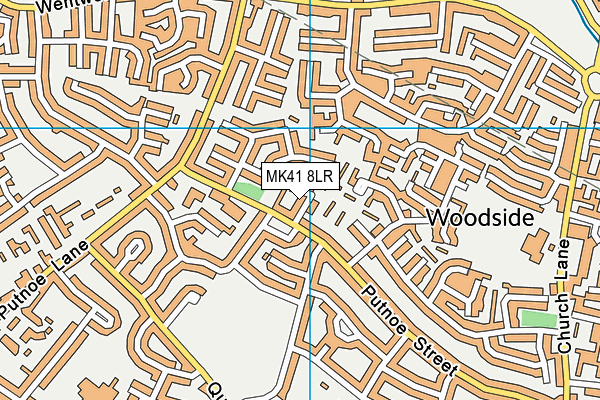 MK41 8LR map - OS VectorMap District (Ordnance Survey) MK41 8LR map - OS VectorMap District (Ordnance Survey)