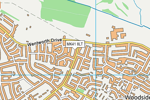 MK41 8LT map - OS VectorMap District (Ordnance Survey) MK41 8LT map - OS VectorMap District (Ordnance Survey)
