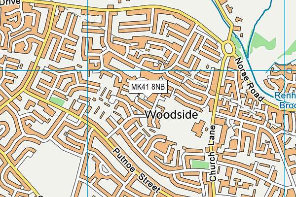 MK41 8NB map - OS VectorMap District (Ordnance Survey) MK41 8NB map - OS VectorMap District (Ordnance Survey)