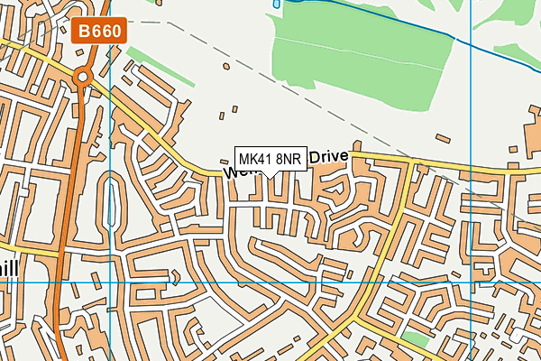 MK41 8NR map - OS VectorMap District (Ordnance Survey) MK41 8NR map - OS VectorMap District (Ordnance Survey)
