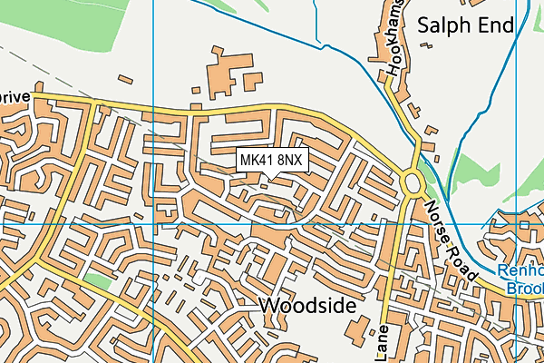 MK41 8NX map - OS VectorMap District (Ordnance Survey) MK41 8NX map - OS VectorMap District (Ordnance Survey)