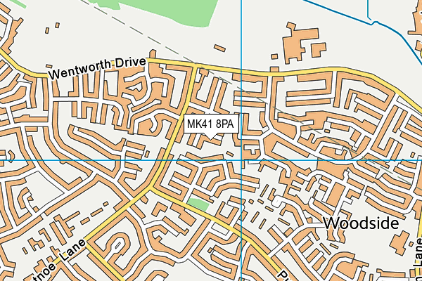 MK41 8PA map - OS VectorMap District (Ordnance Survey) MK41 8PA map - OS VectorMap District (Ordnance Survey)