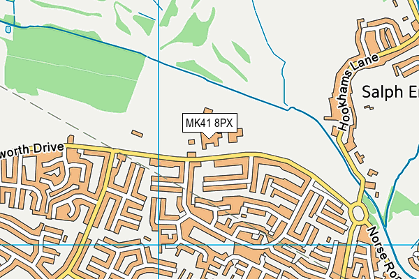 MK41 8PX map - OS VectorMap District (Ordnance Survey) MK41 8PX map - OS VectorMap District (Ordnance Survey)