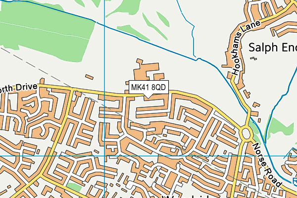 MK41 8QD map - OS VectorMap District (Ordnance Survey) MK41 8QD map - OS VectorMap District (Ordnance Survey)