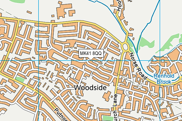 MK41 8QQ map - OS VectorMap District (Ordnance Survey) MK41 8QQ map - OS VectorMap District (Ordnance Survey)