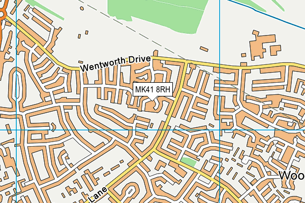 MK41 8RH map - OS VectorMap District (Ordnance Survey) MK41 8RH map - OS VectorMap District (Ordnance Survey)
