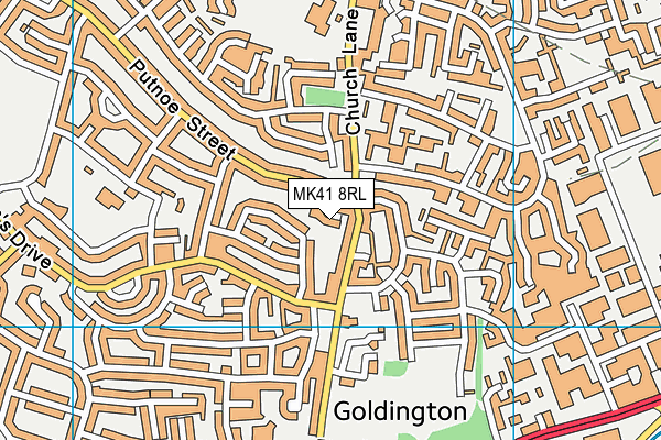 MK41 8RL map - OS VectorMap District (Ordnance Survey) MK41 8RL map - OS VectorMap District (Ordnance Survey)