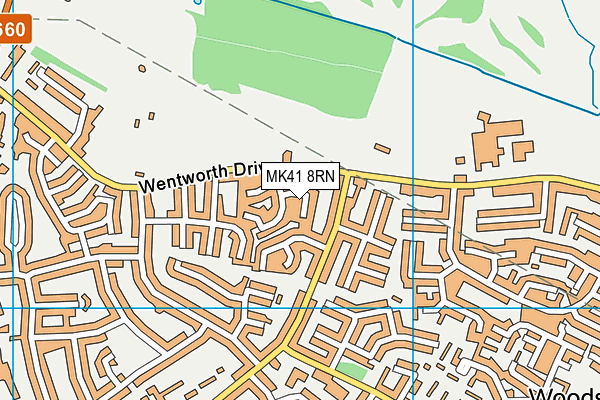 MK41 8RN map - OS VectorMap District (Ordnance Survey) MK41 8RN map - OS VectorMap District (Ordnance Survey)