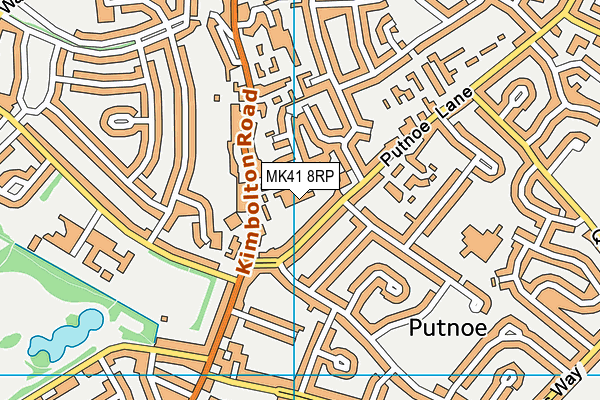 MK41 8RP map - OS VectorMap District (Ordnance Survey) MK41 8RP map - OS VectorMap District (Ordnance Survey)
