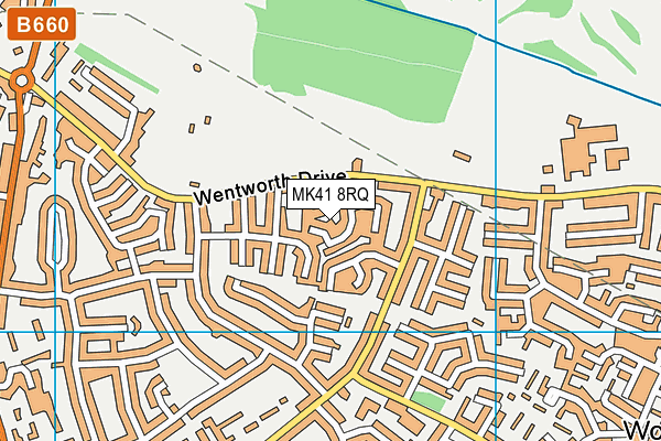 MK41 8RQ map - OS VectorMap District (Ordnance Survey) MK41 8RQ map - OS VectorMap District (Ordnance Survey)