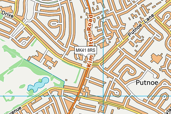MK41 8RS map - OS VectorMap District (Ordnance Survey) MK41 8RS map - OS VectorMap District (Ordnance Survey)