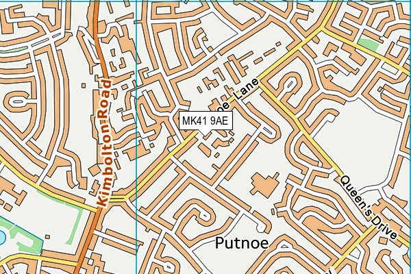 MK41 9AE map - OS VectorMap District (Ordnance Survey) MK41 9AE map - OS VectorMap District (Ordnance Survey)