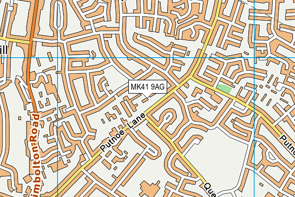 MK41 9AG map - OS VectorMap District (Ordnance Survey) MK41 9AG map - OS VectorMap District (Ordnance Survey)