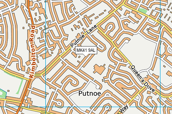 MK41 9AL map - OS VectorMap District (Ordnance Survey) MK41 9AL map - OS VectorMap District (Ordnance Survey)