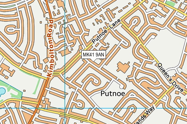 MK41 9AN map - OS VectorMap District (Ordnance Survey) MK41 9AN map - OS VectorMap District (Ordnance Survey)
